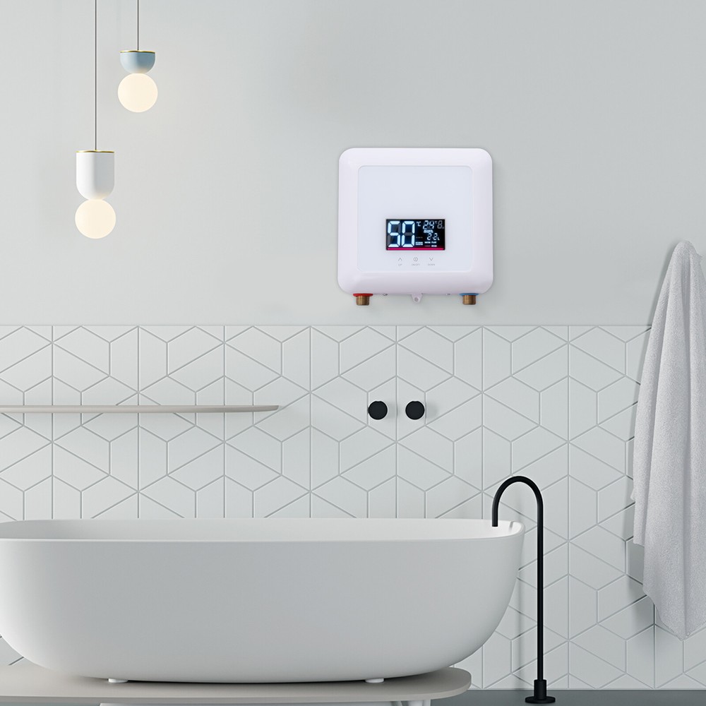 Instant Electric Tankless Water Heater for Shower Kitchen Bath 110V 5500W