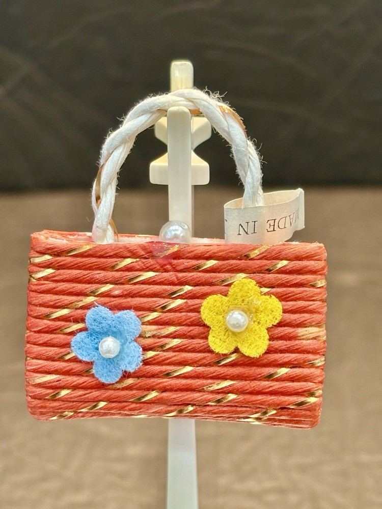 Vintage Barbie Clone Premier Togs Purse - Red - With Original Japan Paper Tag