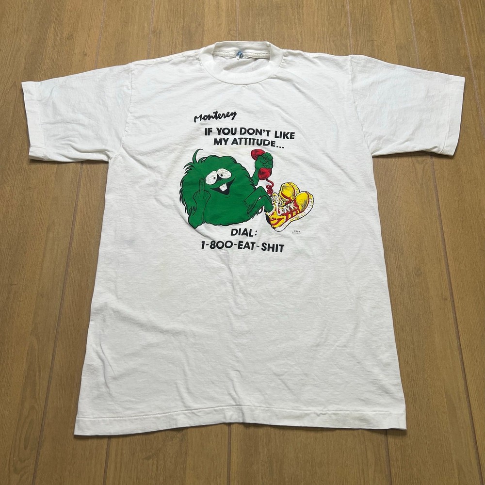 Vtg 80s Rare single stitch Camacho “if you don’t like my attitude” tee Size L
