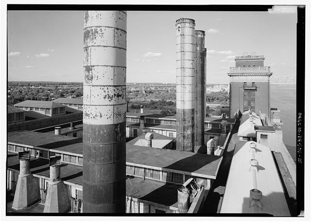 15. View of Coal Tower No. 2, looking west to east from Coal Tower No. 1 (floor