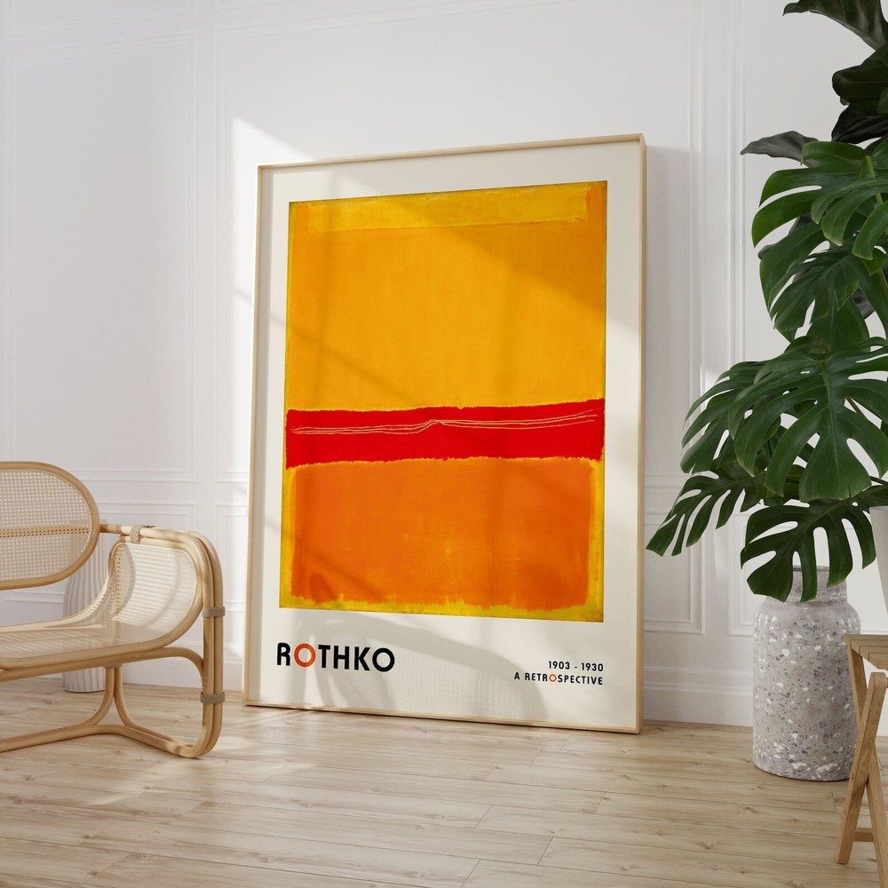 Sunset Colors Mark Rothko Art Print Art Exhibition Poster Minimalist Paintings