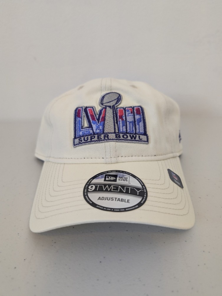 New Era Super Bowl LVIII 58 Beige 9Twenty Adjustable Strapback Hat