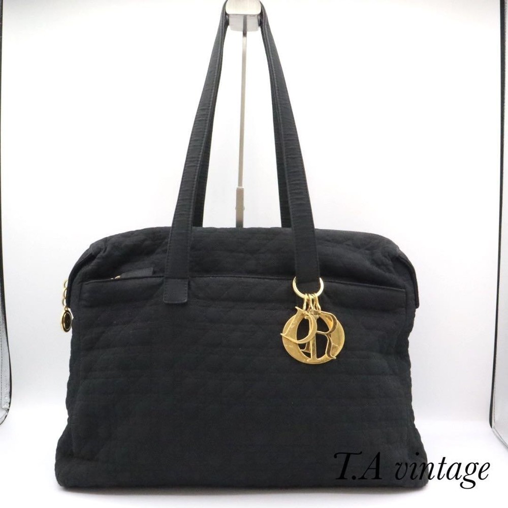 Christian Dior Canage Black Nylon Shoulder Bag New Designer Purse