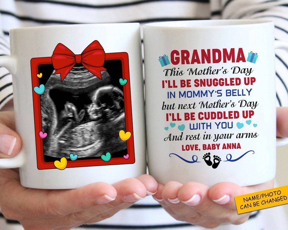 Personalized Grandma Mug Mother's Day Mug Custom Ultrasound Mug Ceramic Coffee