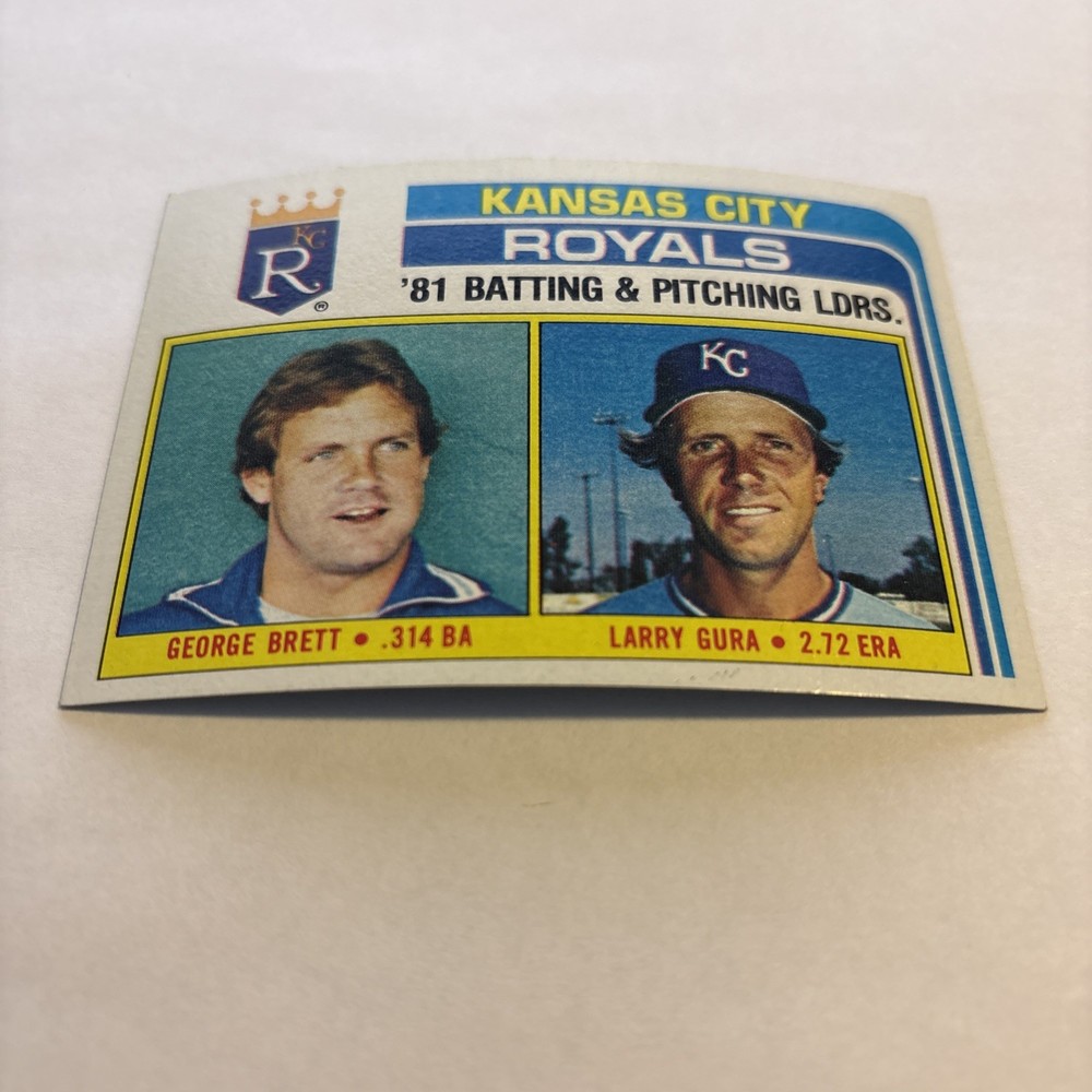 1982 Topps - Team Checklist George Brett, Larry Gura #96