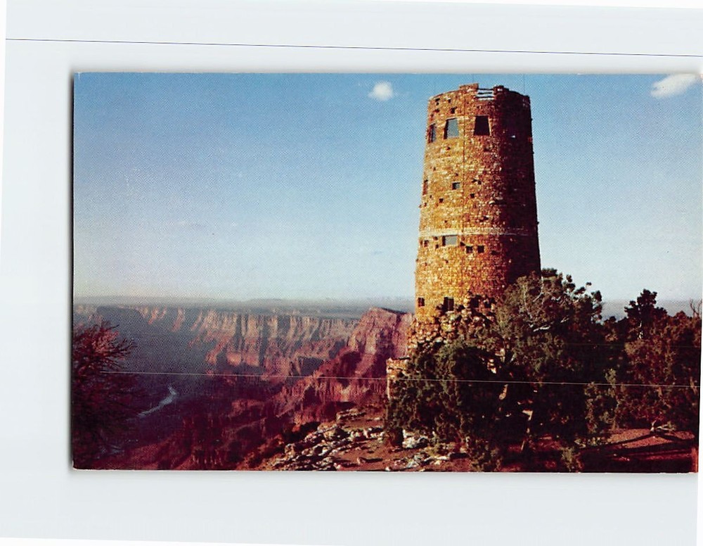 Postcard Watchtower at Desert View Grand Canyon National Park Arizona USA