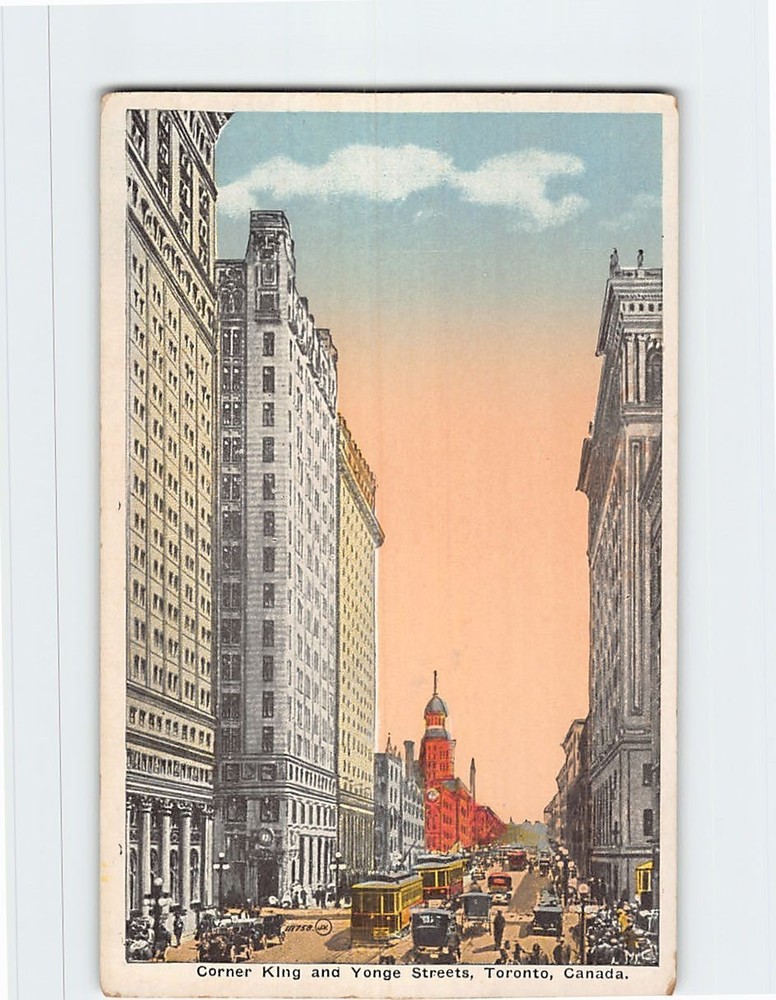 Postcard Corner King and Yonge Streets Toronto Ontario Canada North America