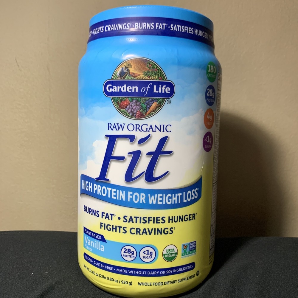 Garden of Life Raw Organic Fit Protein Powder Vanilla 28g Protein Exp 05/26