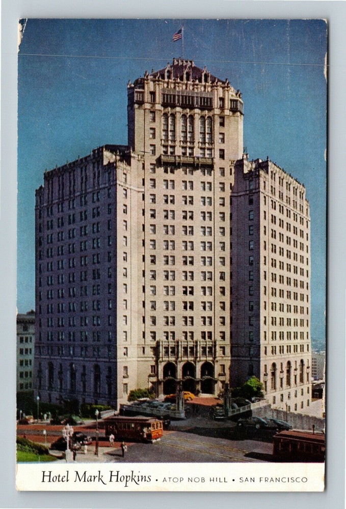 San Francisco CA-California, Hotel Mark Hopkins, Antique Vintage Postcard