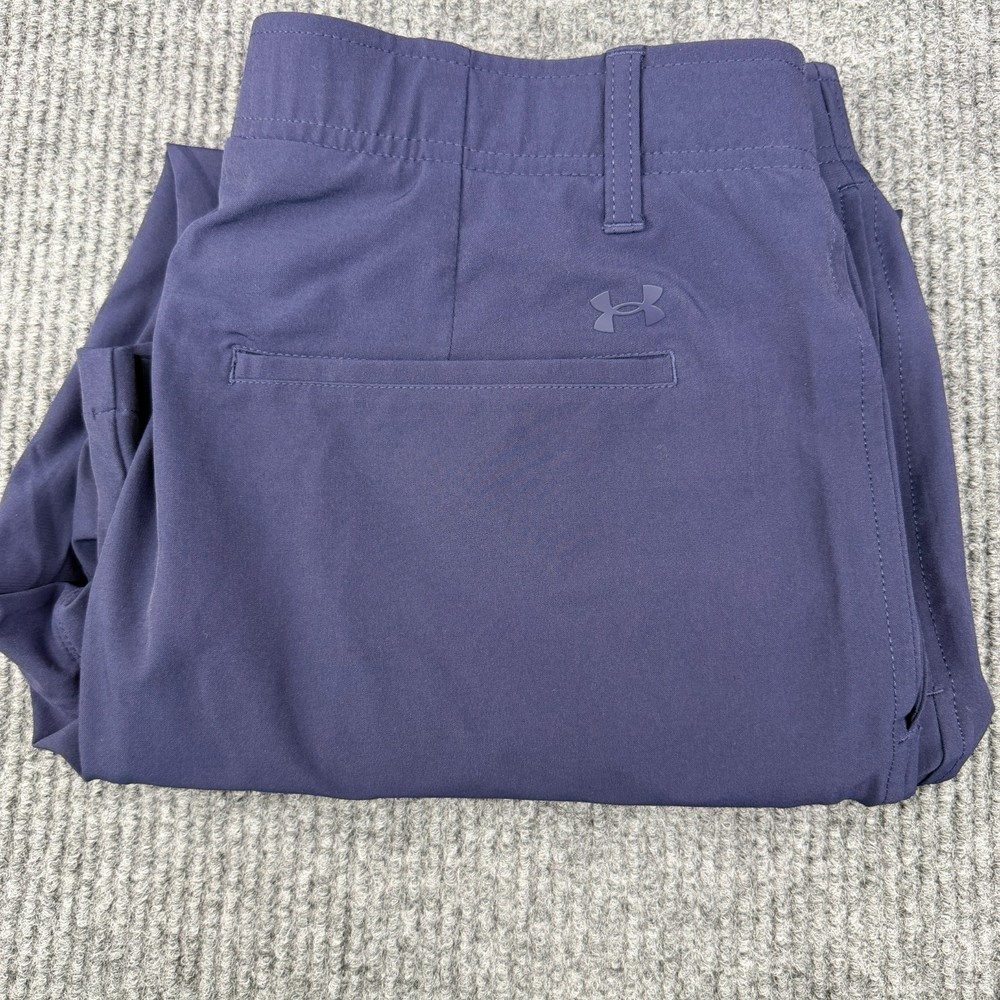 Under Armour Pants Men's 38x32 Blue Golf Performance Casual Stretch Grip Waist