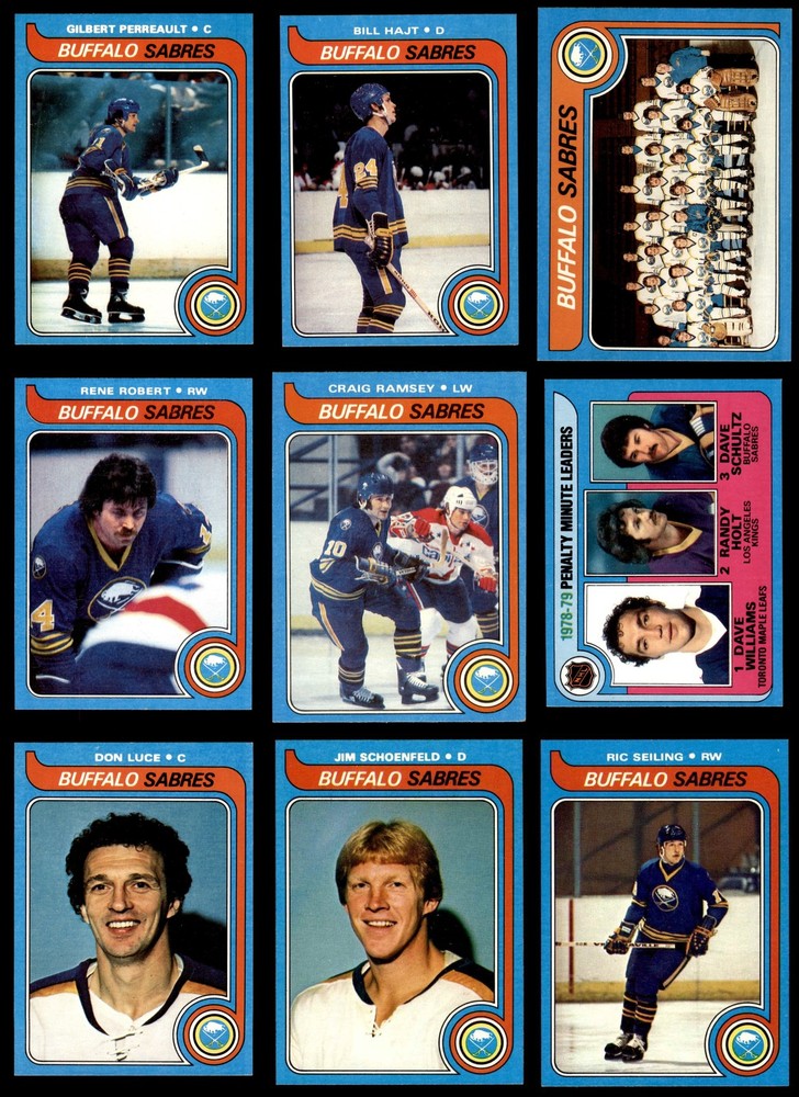 1979-80 Topps Buffalo Sabres Near Team Set 6.5 - EX/MT+ 3893232 (16 / 18 cards)