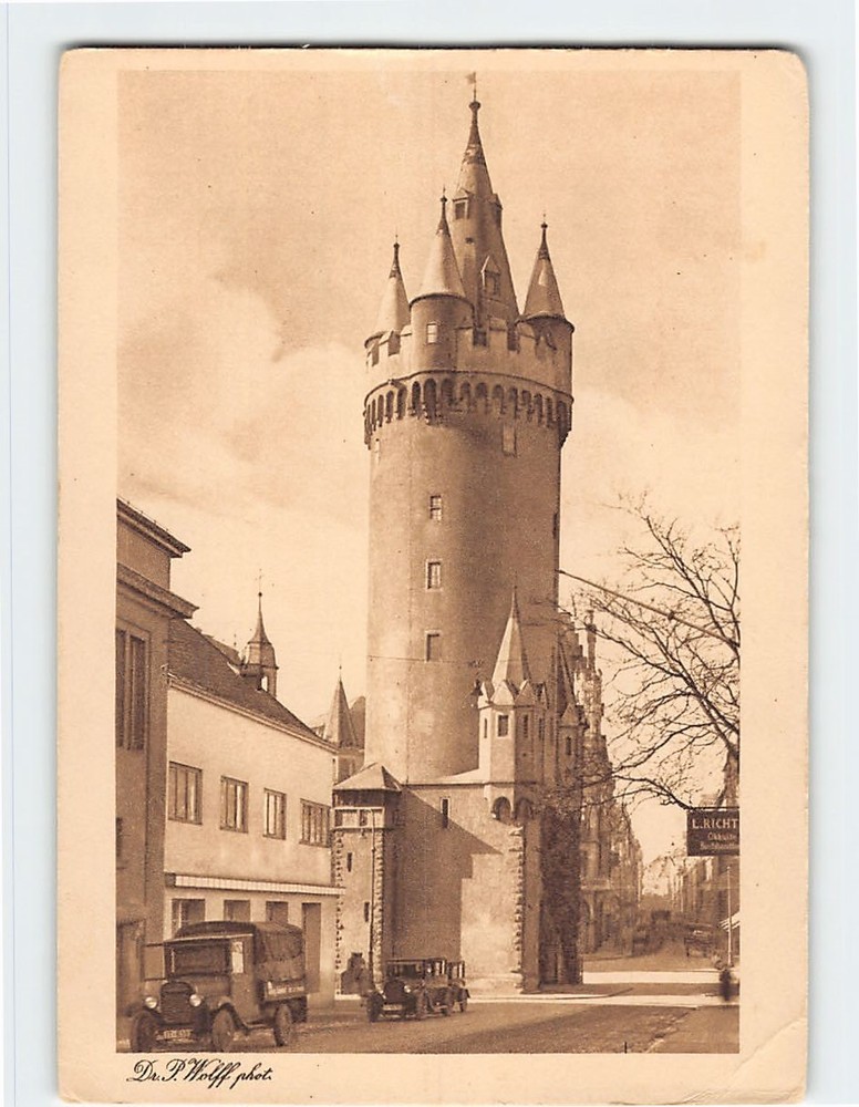 Postcard The Eschenheimer Turm Frankfurt Germany