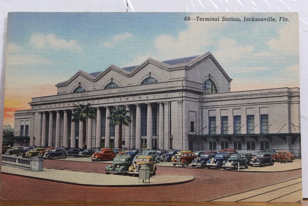 Florida FL Jacksonville Terminal Station Postcard Old Vintage Card View Standard