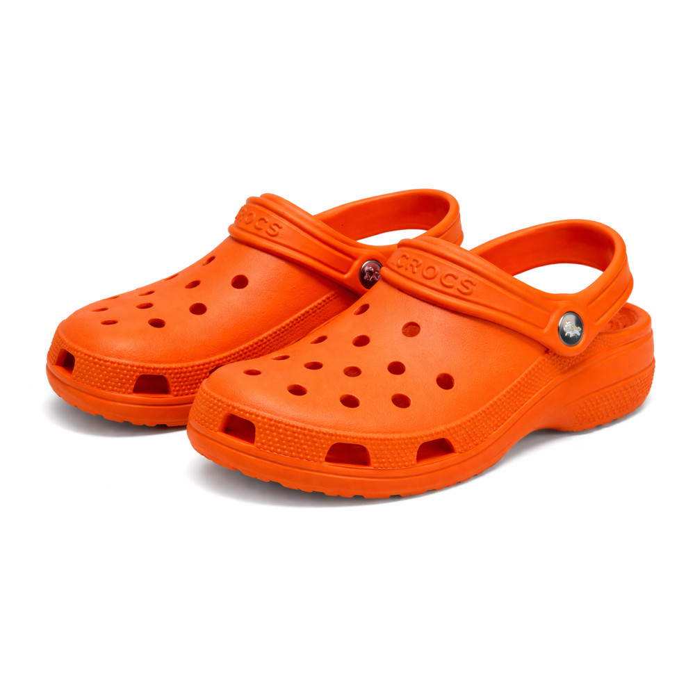 Crocs Classic Clog Orange Unisex Adult Slip On Sandals Light Water Friendly New