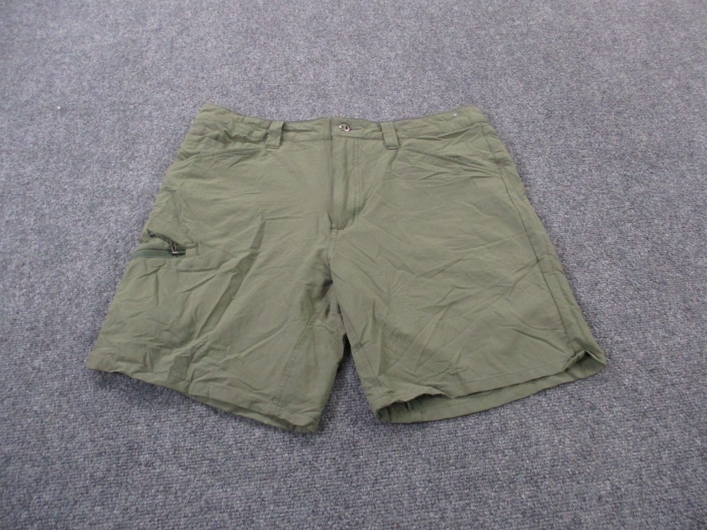 Patagonia Shorts Mens 35 Green Nylon Quandary Cargo Beach Logo Casual 57815