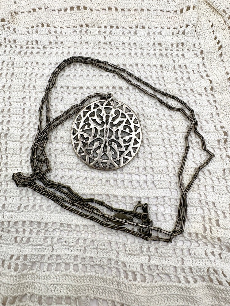 Vintage La Vie Parisienne Catherine Popesco Necklace Sterling Silver Pendant
