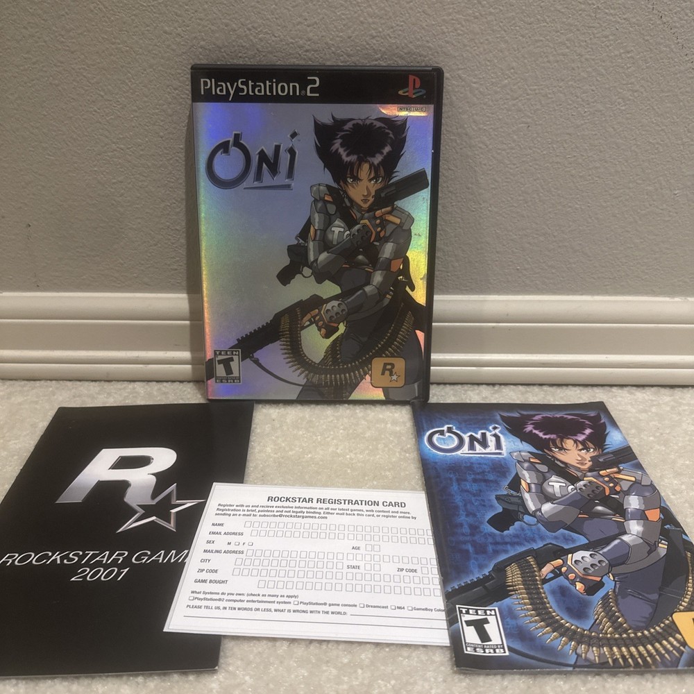 Oni (Sony PlayStation 2, 2001) PS2 Complete W/ Manual