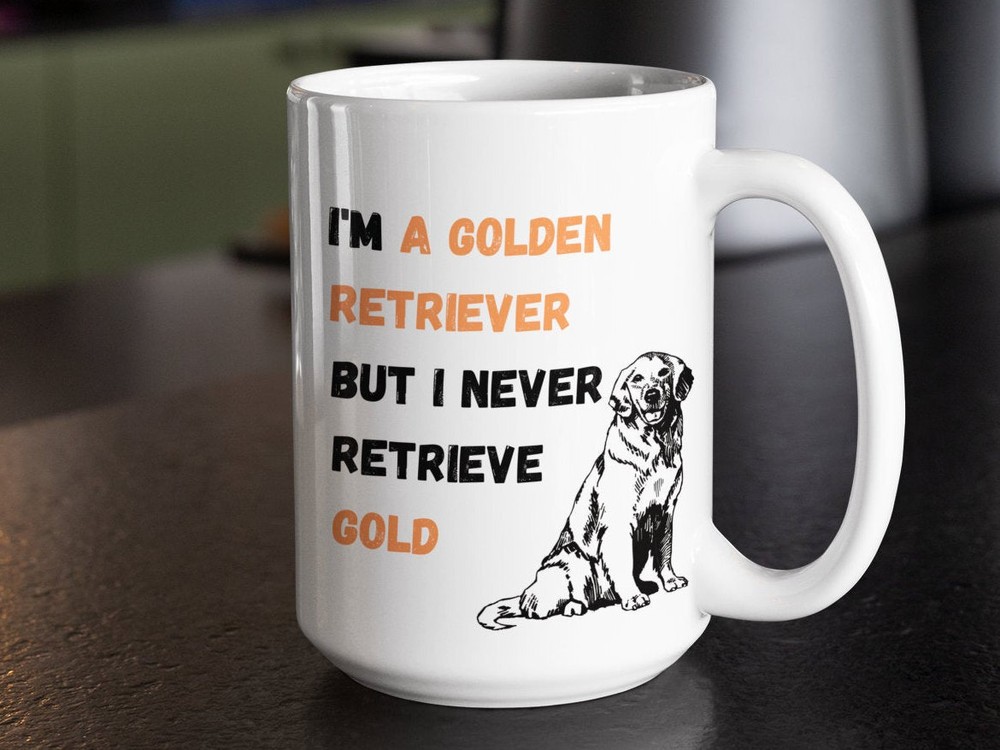 Golden Retriever Coffee Mug Gifts For Mom Or Dad Of Golden Retriever Dog Premium
