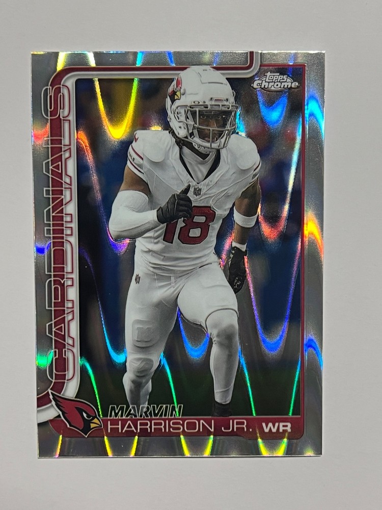 2025 Topps Chrome Marvin Harrison Jr RayWave Refractor #1 Cardinals