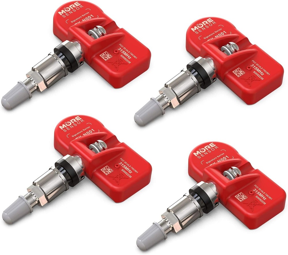 4-Pack Clamp-In TPMS Tire Pressure Sensors – Fits 500+ Vehicle Models