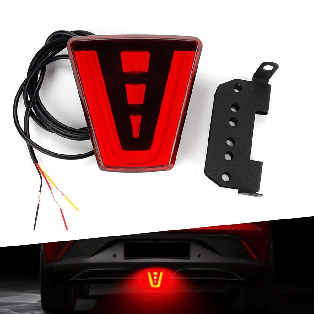Triangular LED Stop Fog Lamp Suitable for All Types of Vehicles Bright Light
