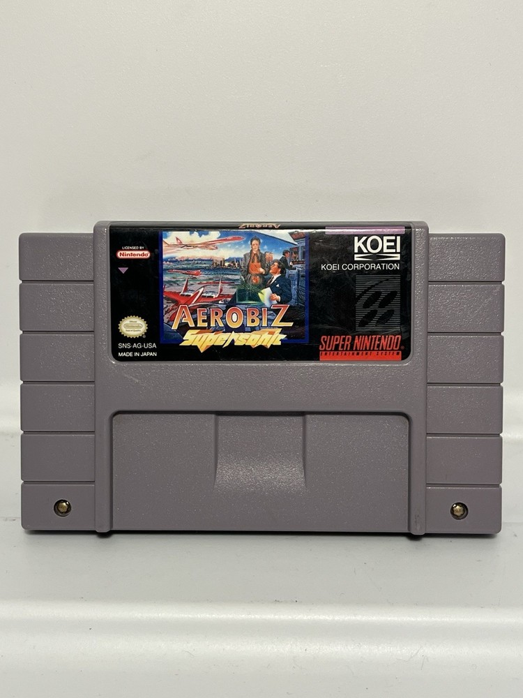 Aerobiz Supersonic (Super Nintendo SNES) Authentic & Tested