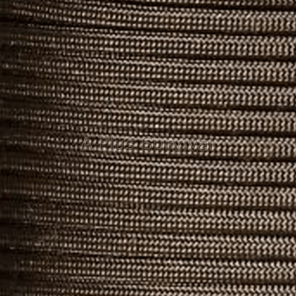Acid Dark Brown Paracord 50 Foot 550 lb 7 Strand Camping Survival Kit Rope Cord-image