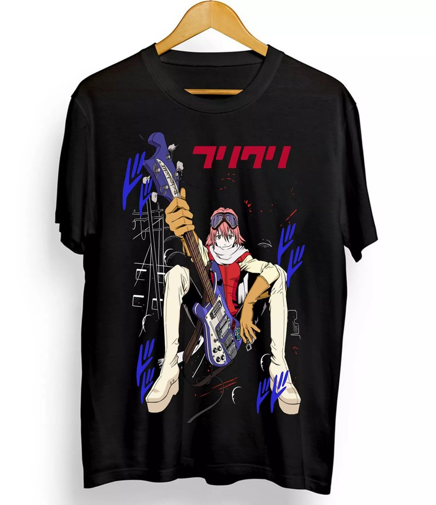 Haruko Haruhara New T-shirt FLCL Fooly Cooly Anime Haruhara T-Shirt
