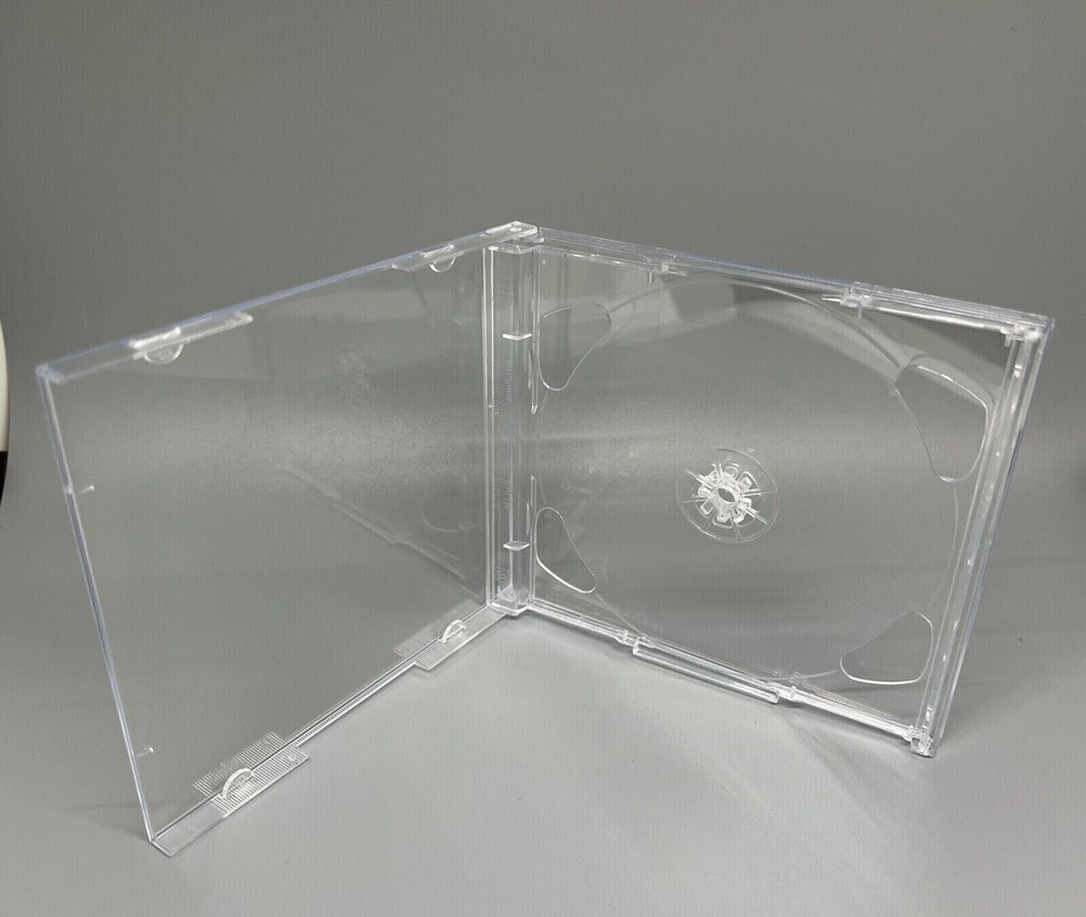 10 New Top Quality RARE BRILLIANT 2-CD Jewel Cases w/Super Clear Tray BR2CD-SC