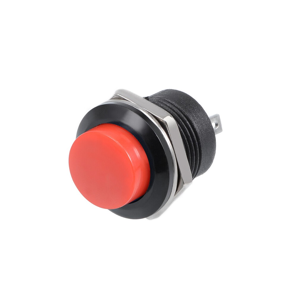 10Pcs 16mm Red SPST NO Momentary Push Button Switch Round R13-507