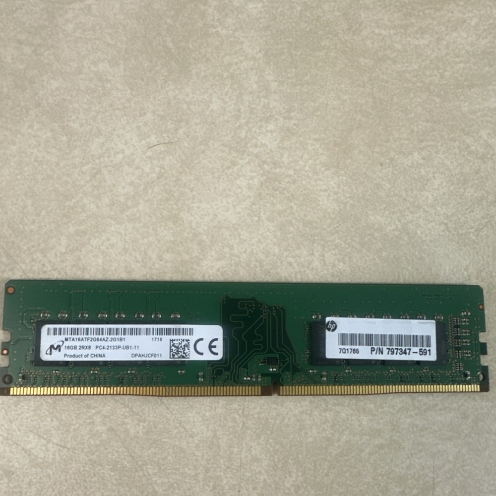 Micron 16GB DDR4 ECC UDIMM 288-Pin PC4-2133P RAM MTA16ATF2G64AZ-2G1B1
