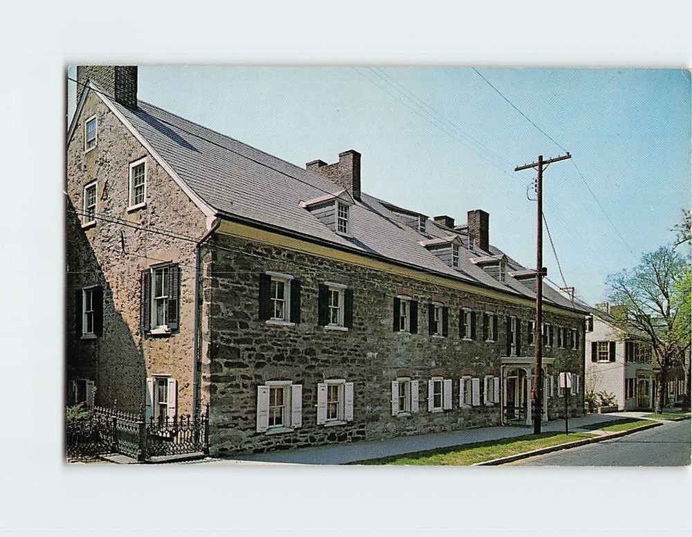 Postcard The Windows House Moravian Settlement Historic Bethlehem Northampton PA