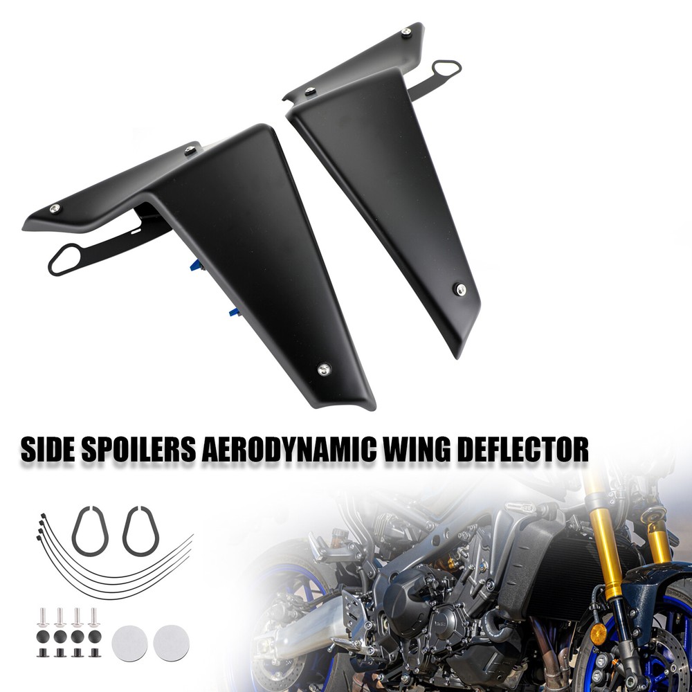 Side Spoilers Aerodynamic Wing Deflector For YAMAHA MT-09 SP FZ09 21-22 Blue US