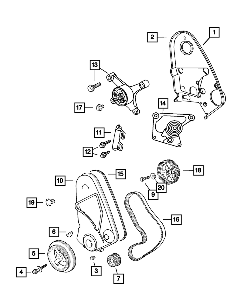 Genuine Mopar Tensioner Bracket 4777393AC
