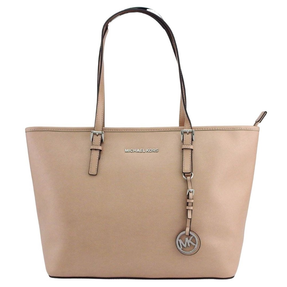 Michael Kors Pink Beige Tote Bag 30F4STVT2M Authentic Preowned Womens Handbag