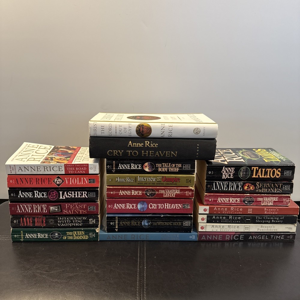 Lot of 21 Anne Rice Hardcover Paperback Mix Series Book Lot