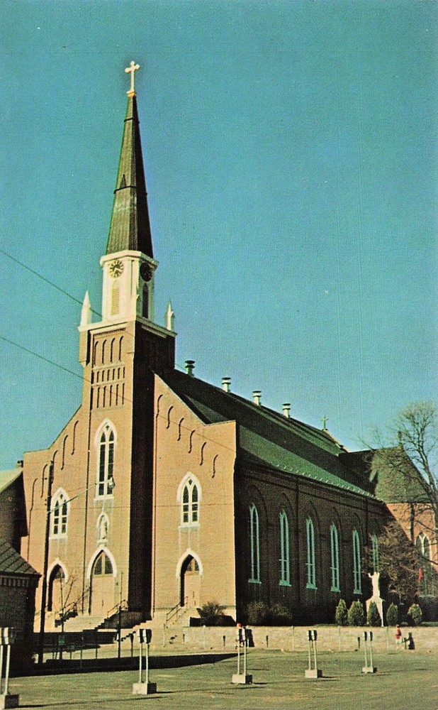 Ste Genevieve Catholic Church MO Missouri Vtg Postcard H15