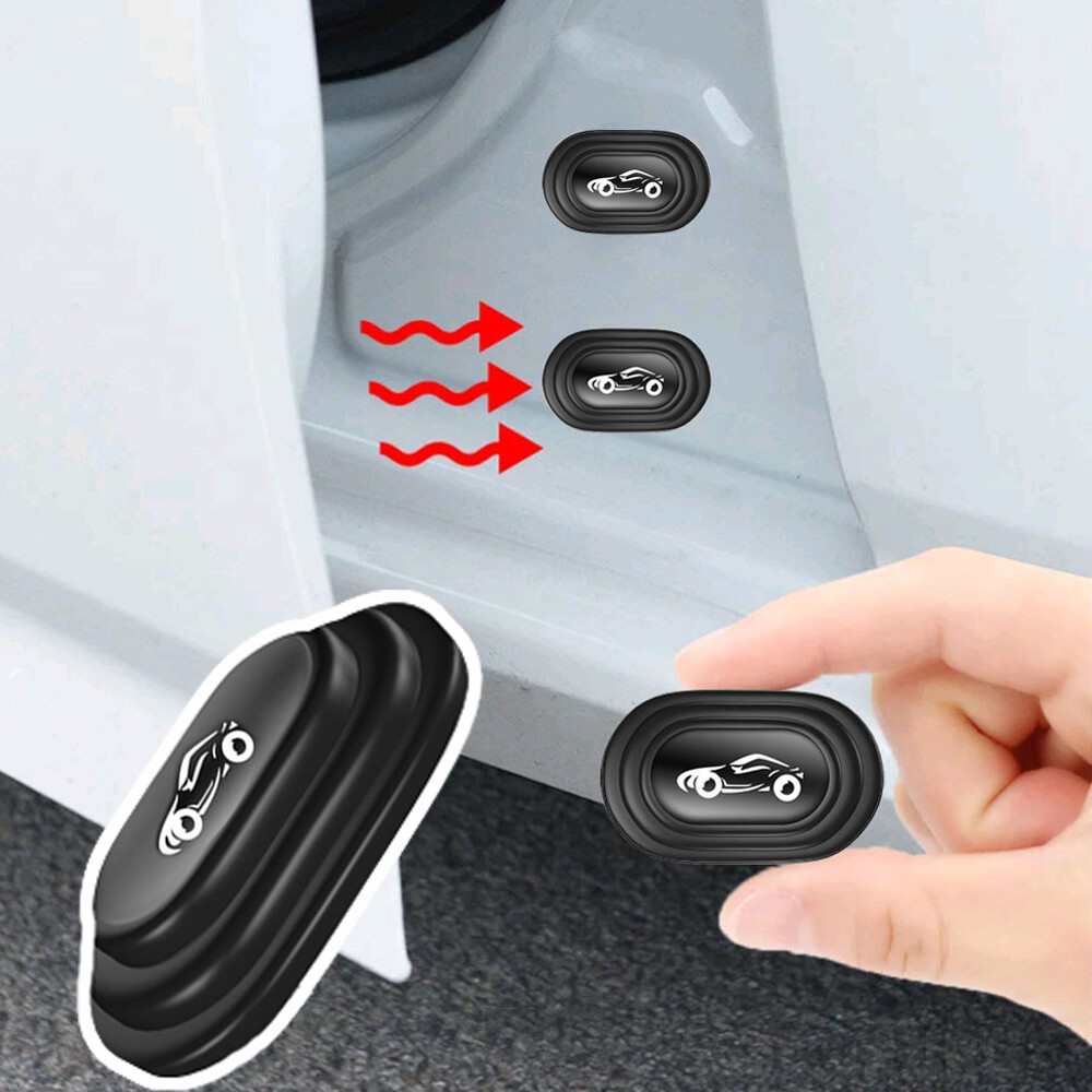 10x Shock-Absorbing Silicone Car Trunk Door Pads Gasket Accessories