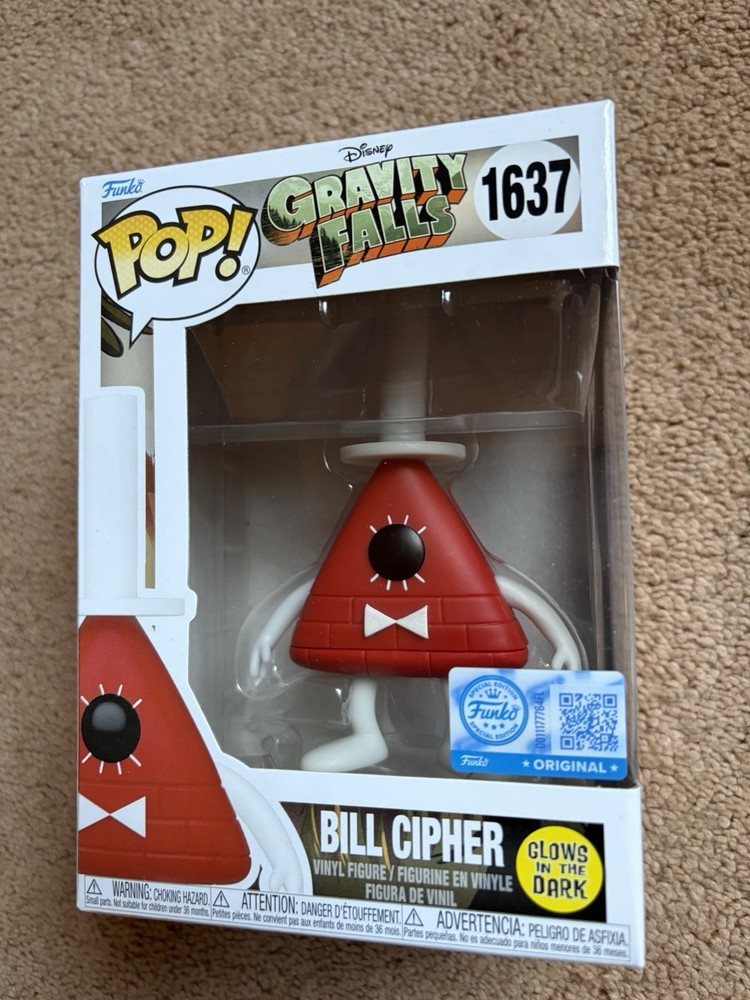 Funko POP! Disney Gravity Falls Bill Cipher Funko SE Glows #1637 W/Protector🔥