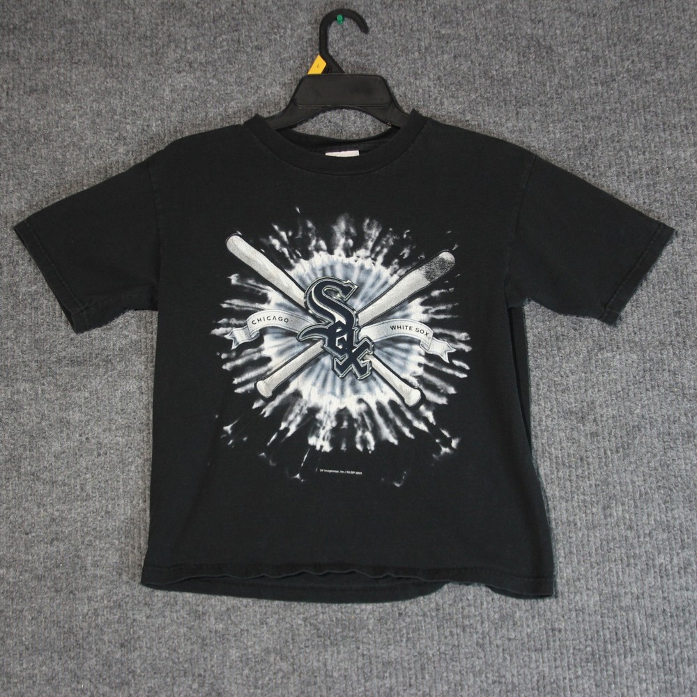 Vintage Kids Chicago White Sox T Shirt Youth 10 12 Baseball Tie Dye MLB 2005
