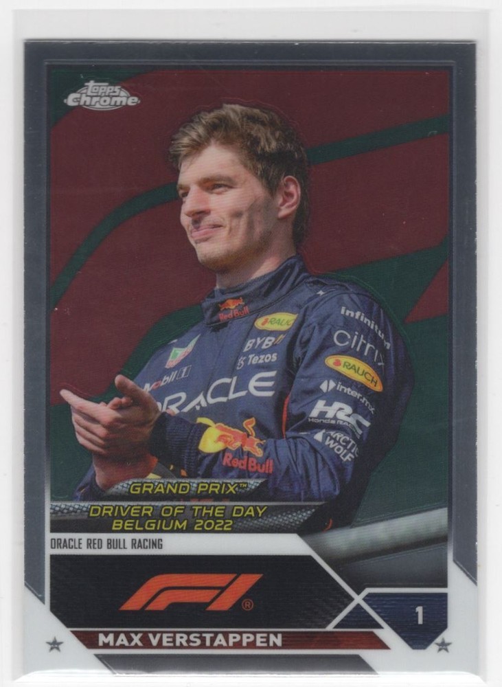 2023 Topps Chrome Formula 1 Max Verstappen Oracle Red Bull Racing #179