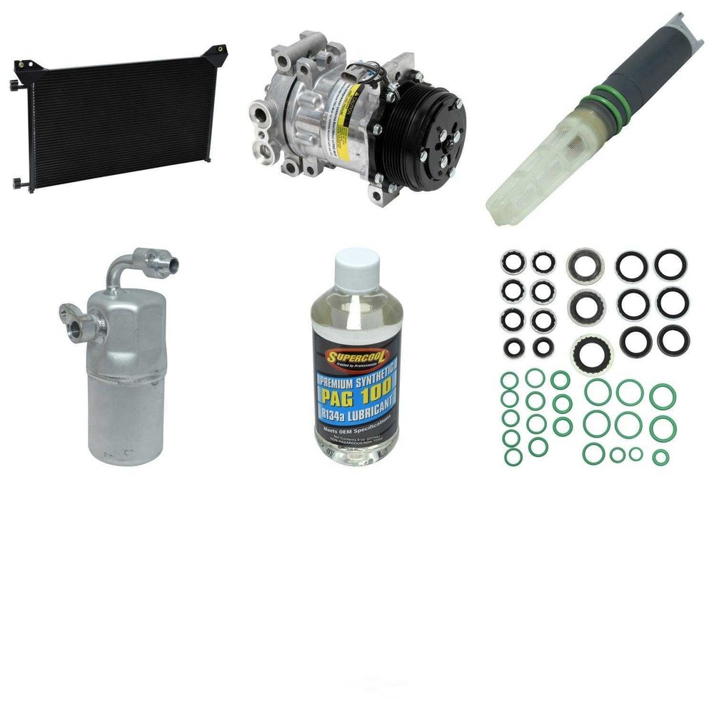 A/C Compressor Kit with Condenser UAC KT 6199B Replacement Kit