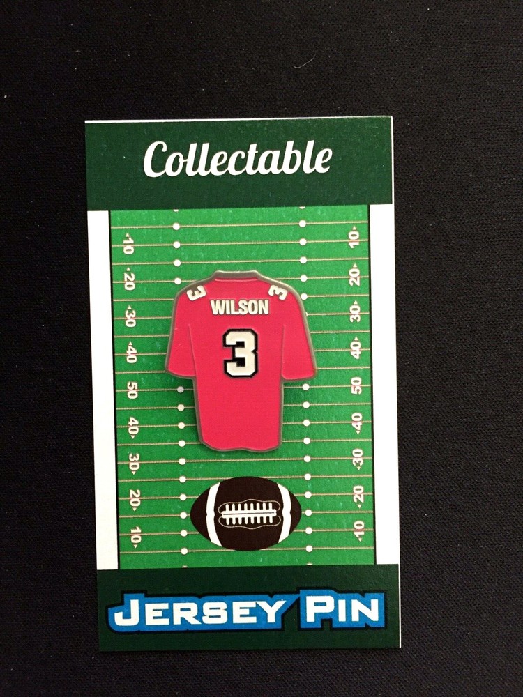 Seattle Seahawks Russell Wilson jersey lapel pin-Classic 12th fans Collectible