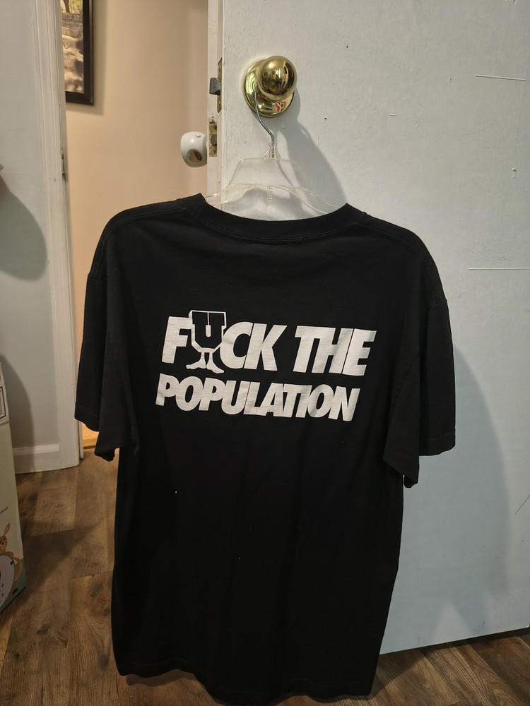 FTP x Undefeated U FXCK T-shirt Size Large Black