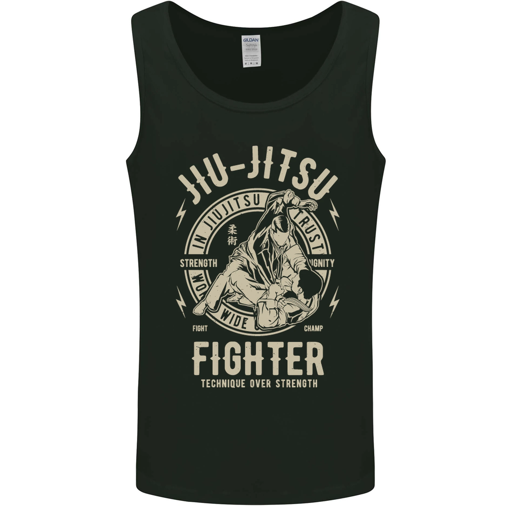 Jiu Jitsu Fighter Mixed Martial Arts MMA Mens Vest Tank Top