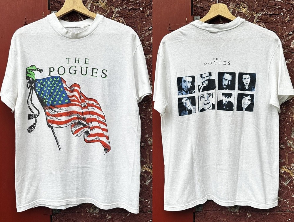 New 80s The Pogues Reprint Men Black S-235XL Tee 20D1827