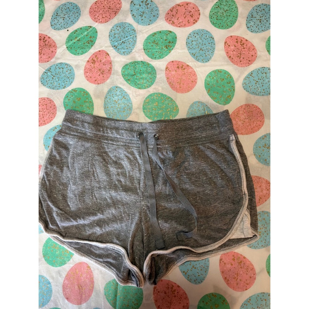 Athletic Works Womens Gray Dolphin Running Shorts Drawstring Size M 8-10 Active