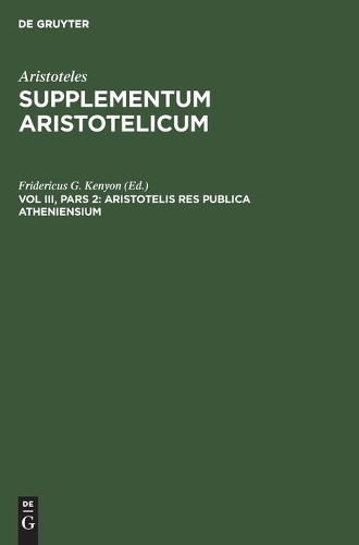 Aristotelis Res Publica Atheniensium (Hardback)