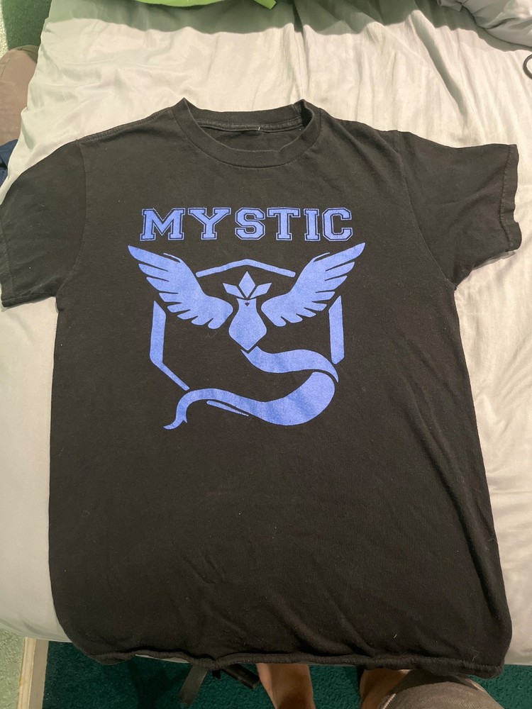 pokemon go mystic shirt size small one hole
