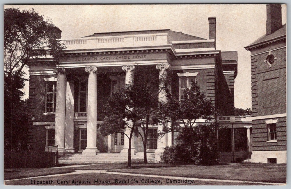 Antique Postcard Elizabeth Cary Agassiz House Cambridge, MA 1910s